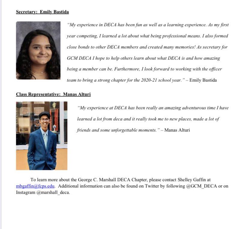 Marshall DECA tweet media