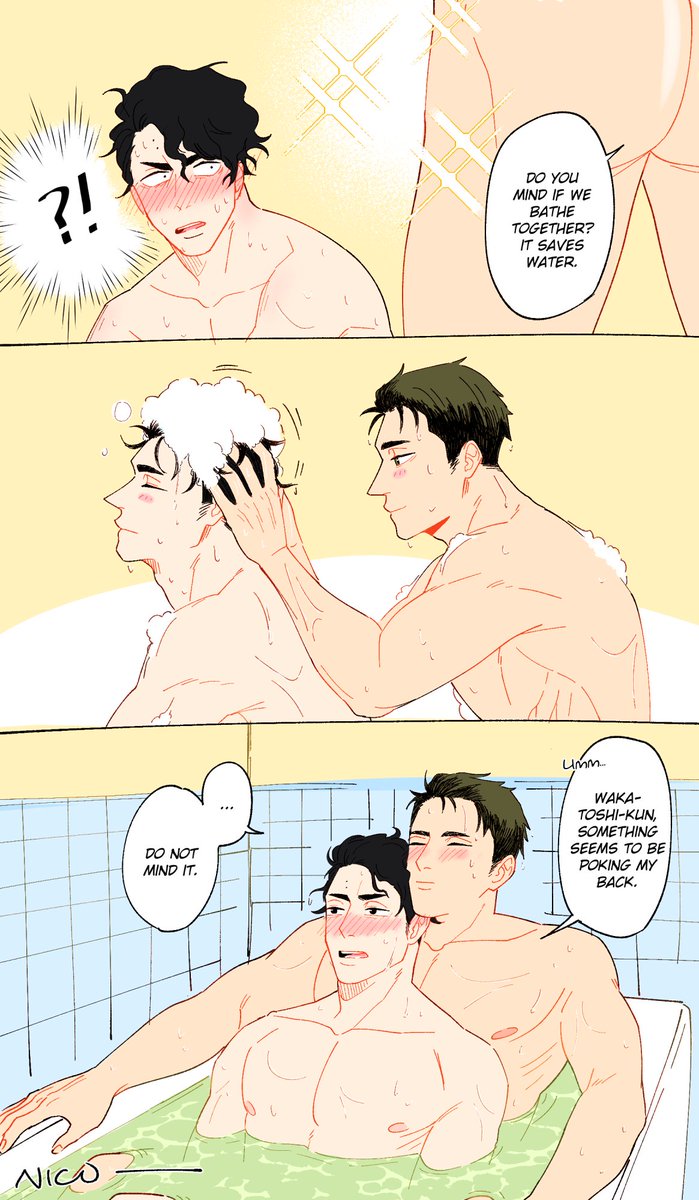 save water, bathe together!

#ushisaku #hq #haikyuu 