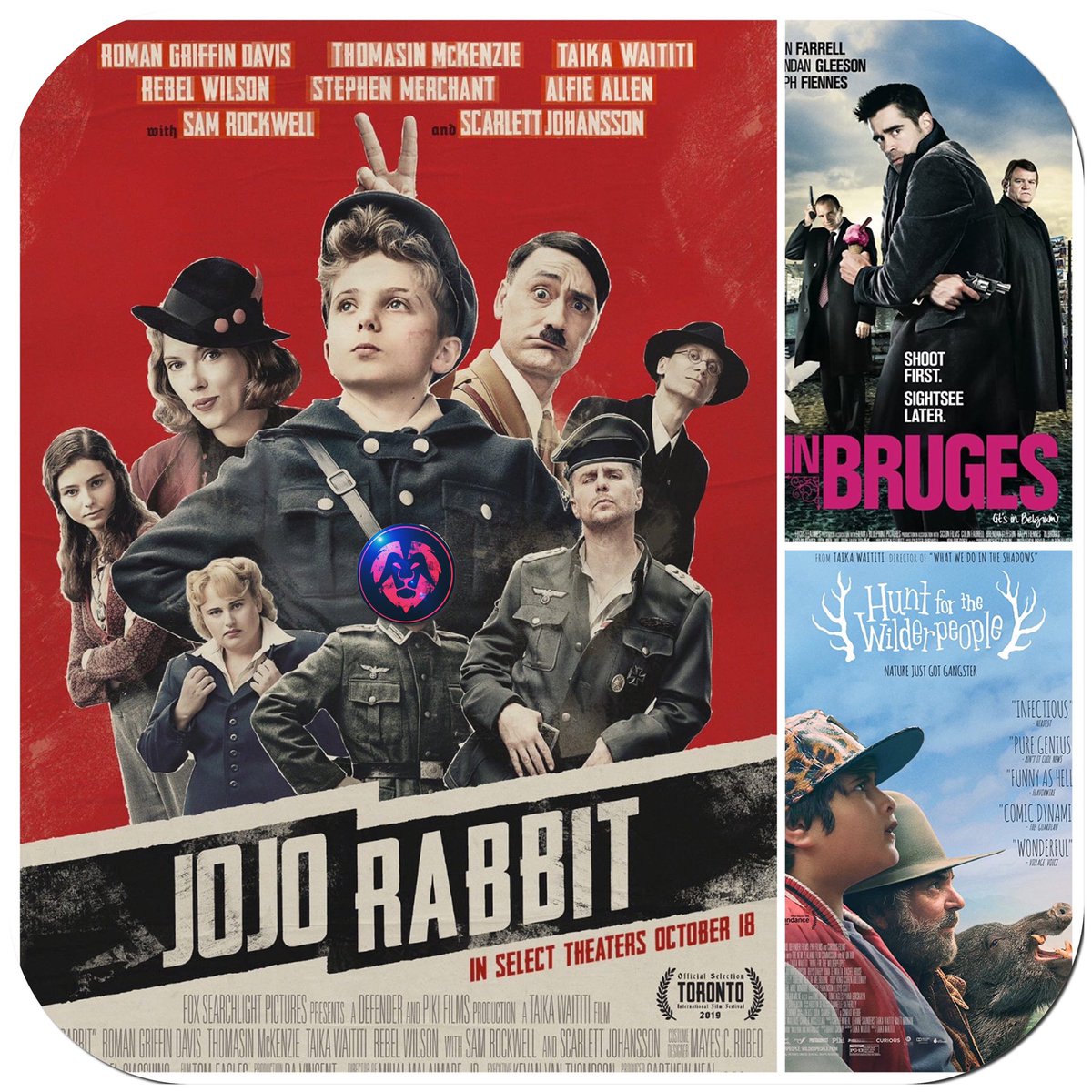 redlionpicture's tweet photo. Today's @redlionpicture #LockDown #Films (insert comedy/tragedy masks here)

Genre: #Comedy / #Drama

@_sectum_sempra : #JoJoRabbit
@mikebg1984 : #HuntForTheWilderpeople
@Nickknax : #InBruges

#LockdownPicks #coronavirus #film #movies https://t.co/sTwv5Mv9rH
