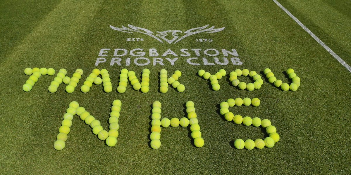 EdgbastonPriory's tweet photo. Members and staff from Edgbaston Priory Club thank the NHS for their continued hard work through this pandemic. We join the nation in #clappingforthenhs at 8pm tonight.
@EPCGroundsteam @EPC_Squash @epc_tennis @the_LTA @WarwickshireLTA @MidsTennis https://t.co/jTI5Hp2Mdy