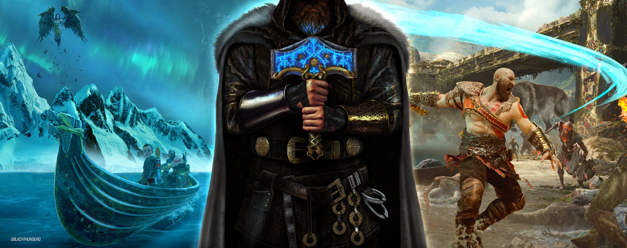 Black Thunder ⚡️ on X: God of War Ragnarok is Coming! #GodofWar  #GodofWarRagnarok Fanart by me.  / X