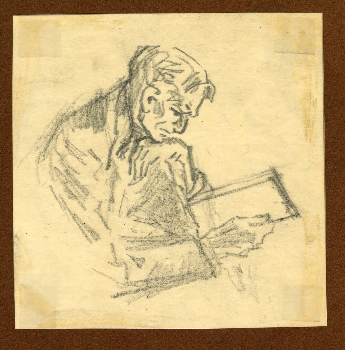 Just going to put this Steele sketch from  @SherlockUMN  @umnlib here because today that's all we've got. There are no words. Only sadness, anger, confusion, and a deep down desire to seek justice, love mercy, and walk humbly.  http://purl.umn.edu/99104 