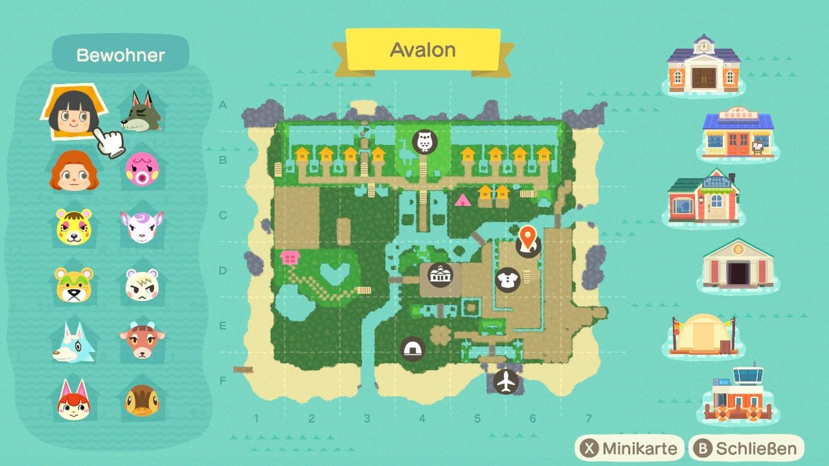 My current map + villagers  #AnimalCrossing #ACNH #NintendoSwitch #islandinspiration #acnhinspiration