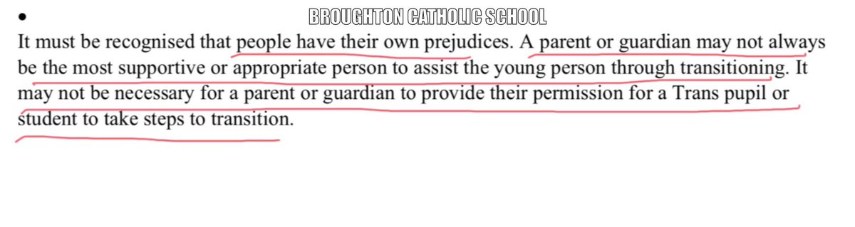 Another Catholic school. Parents may be prejudiced. They can also be bypassed according to this guidance. Have we got some Woke Bishops? Or is it seen as better to have a girl than a gay boy? I do wonder when i see how quick they are to embrace this.