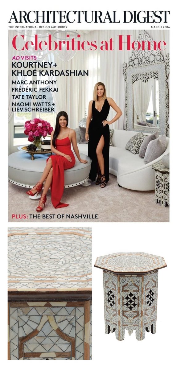 InStyleDecor_HI's tweet photo. Courtney Kardashian's Moroccan Side Table $995 Available From https://t.co/SOgiMXDXJT Hollywood Enjoy https://t.co/84VbyynMsA