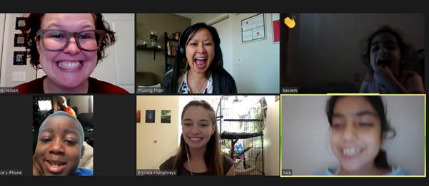 BridgeProjectCO's tweet photo. #TBT to last week's virtual end of the year celebration. There were smiles all around! While this year certainly ended differently than how we planned. It's been a joy to adjust and continue to support our youth. Thank you to our programming staff for stepping up! https://t.co/WsW4LoQ7hI