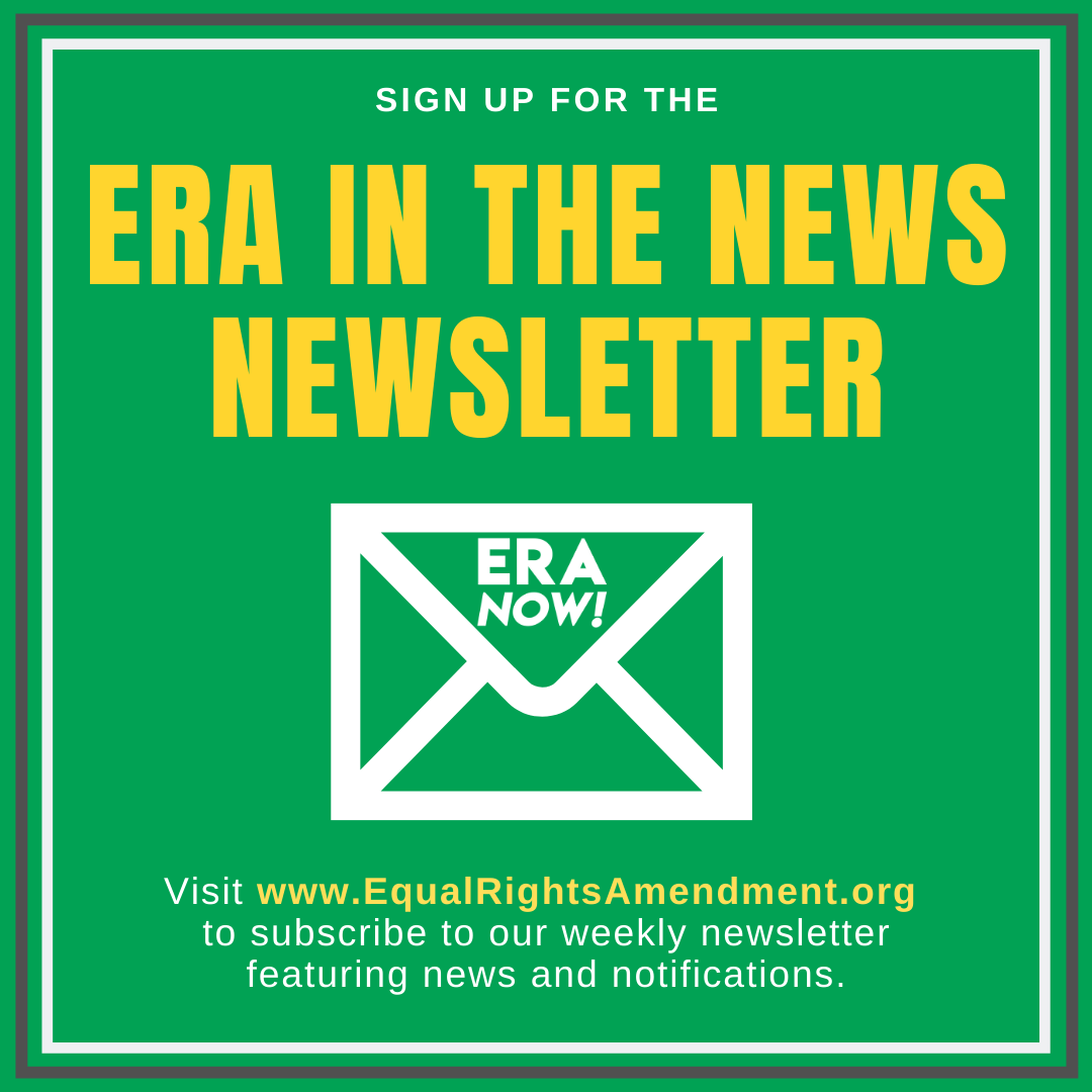 ERANowAPI's tweet image. Sign up for the ERA Newsletter and keep up with all things ERA! Go to the equalrightsamendment.org.