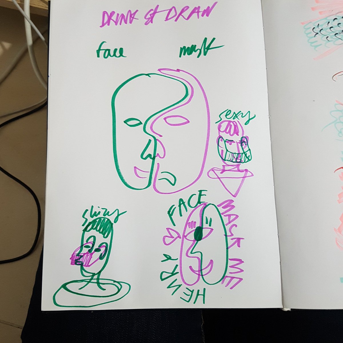 katyabath's tweet photo. Drink and draw some #goshBFDD Face Mask https://t.co/ElfldV00dK