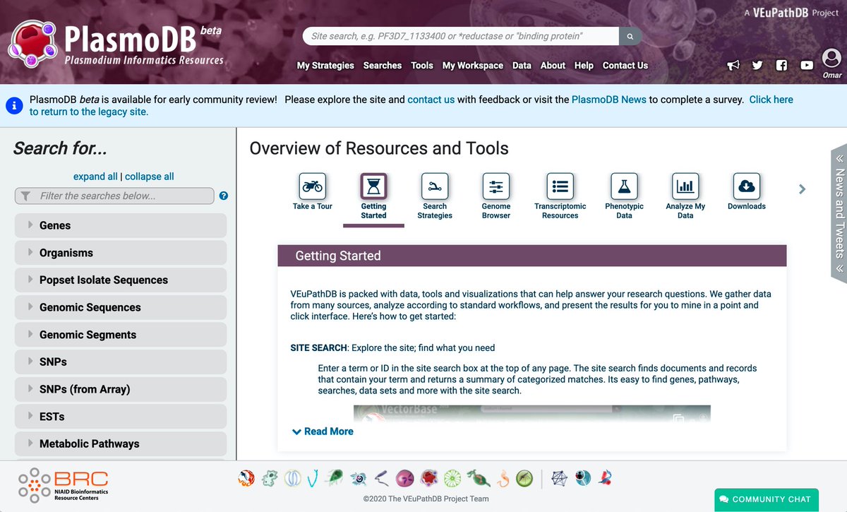 veupathdb's tweet image. We are excited to announce the release of our new beta sites! Check out your favorite #VEuPathDB resource to see our new look and feel.  @VectorBase and #EuPathDB resources are now fully merged in the same infrastructure! @NIAIDBioIT   beta.veupathdb.org