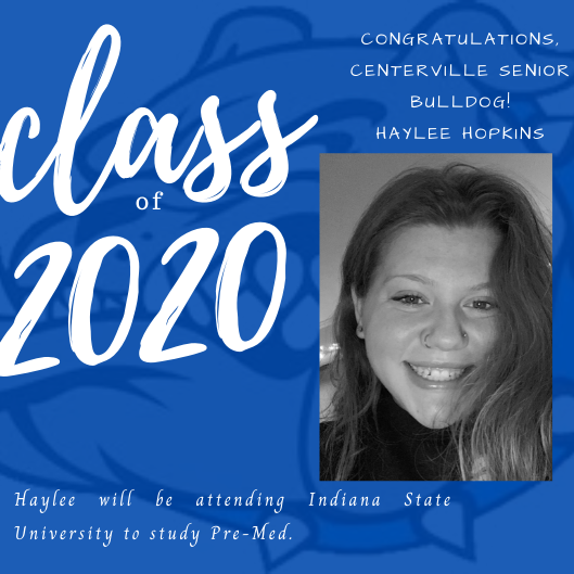 #SeniorSpotlight
Congratulations, Haylee! Thank you for all of your hard work at CHS! We are proud of you! Best wishes at <a href="/IndState/">ISU</a> @mmccoypal @CentervilleSupt <a href="/Thollendonner/">Tim Hollendonner</a>