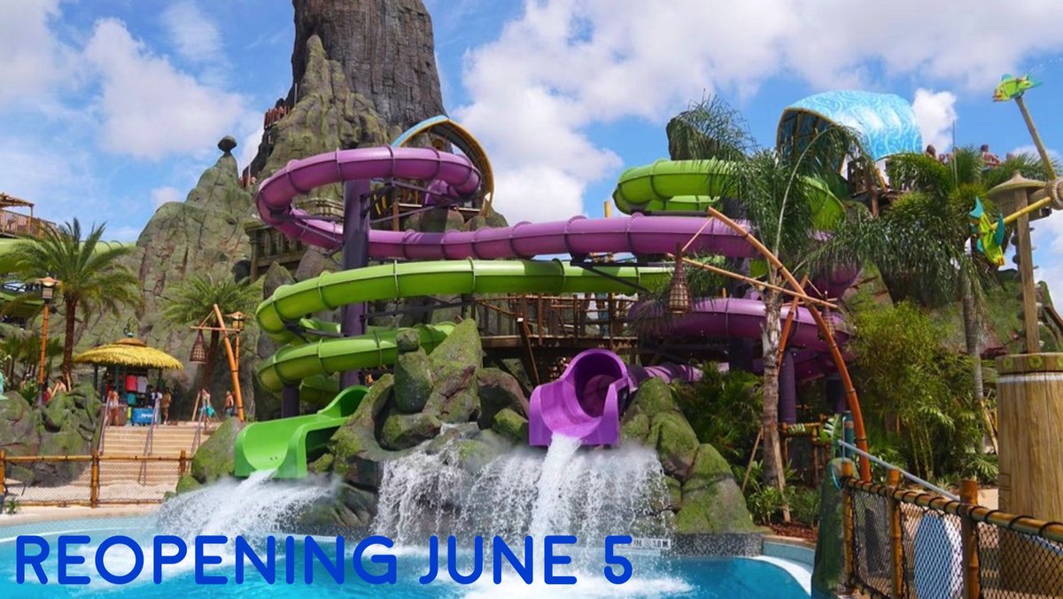 InnHouseUSA's tweet photo. NEWS: #VolcanoBay at @UniversalORL will be reopening in just a few days on June 5th! #Florida #LoveFL #Orlando #ReopeningFlorida #ReOpenAmerica https://t.co/F4odUs7Mmb