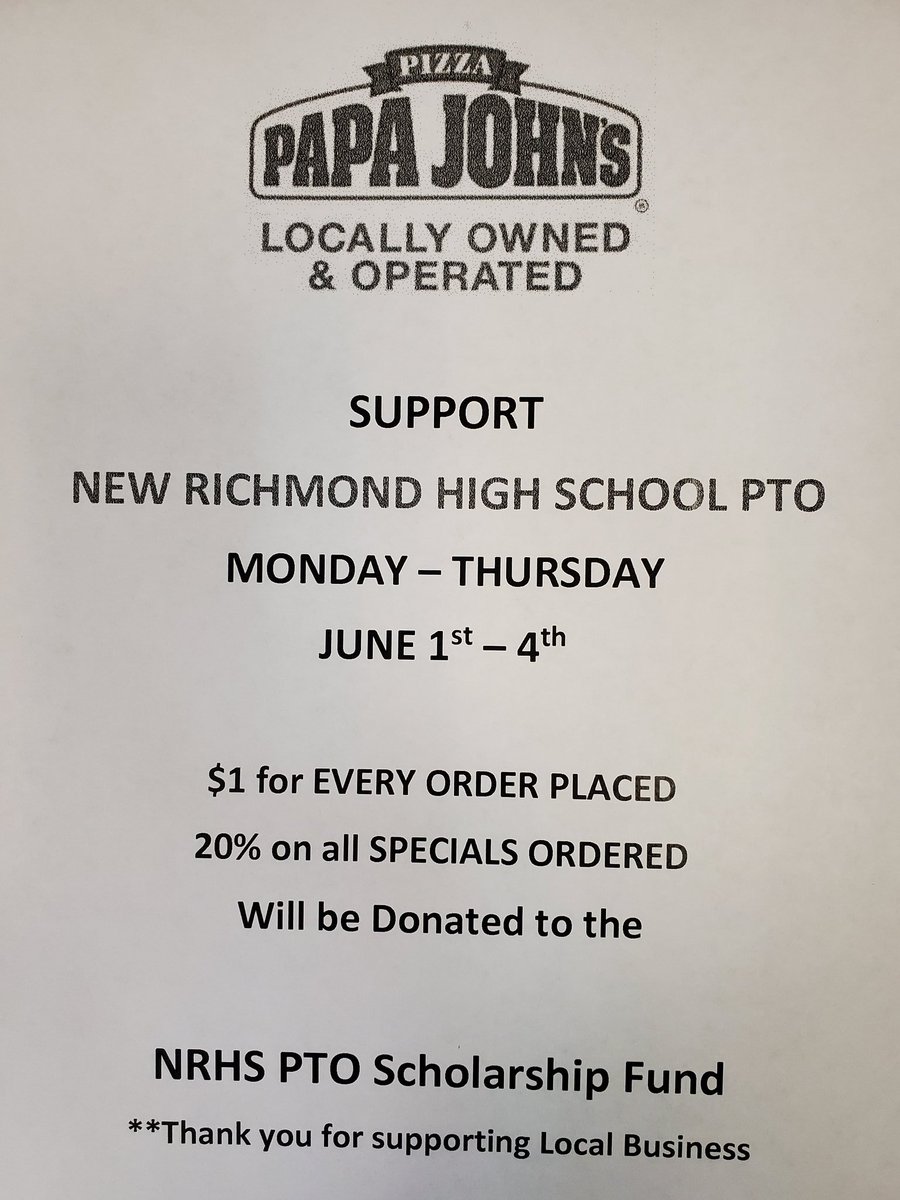 Please support the NRHS PTO in their efforts to raise funds for 2021 PTO Scholarships. Thank you Lance!