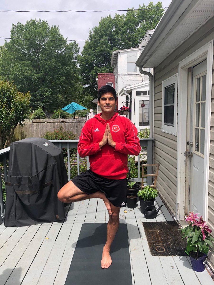 Did you know <a href="/akirafitzgerald/">Akira Fitzgerald</a> leads the Kickers in weekly yoga sessions? Find out what sparked his interest in yoga and how it helps him be a better professional athlete!

Full Q&amp;A: richmondkickers.com/news_article/s…

#RVAisRed