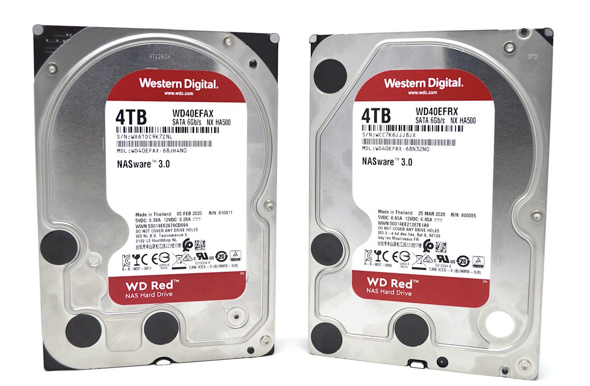 ServeTheHome's tweet photo. We tested WD Red SMR v CMR drives to see if there was indeed a significant impact with the change simply using them as replacement drives. We found SMR can put data at risk 13-16x longer than CMR. https://t.co/PWHHd5q92q @westerndigital @freenas #ZFS https://t.co/Dvk0oreDvv