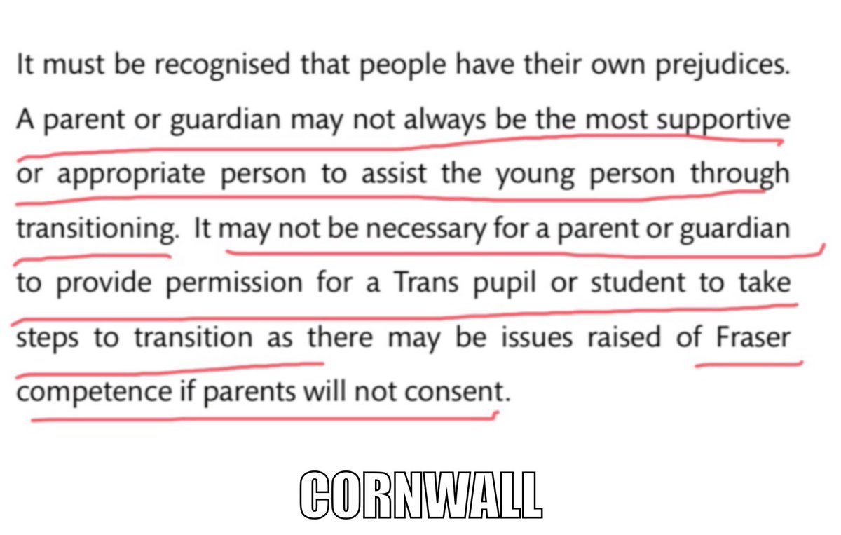 Cornwall.. Again undermining parental consent and in common with a few packs makes sure the teachers can look up “Fraser Guidelines”. (I have yet to do this but will do and add to this thread. It lends legitimacy to the idea that parents can be excluded from key decisions)