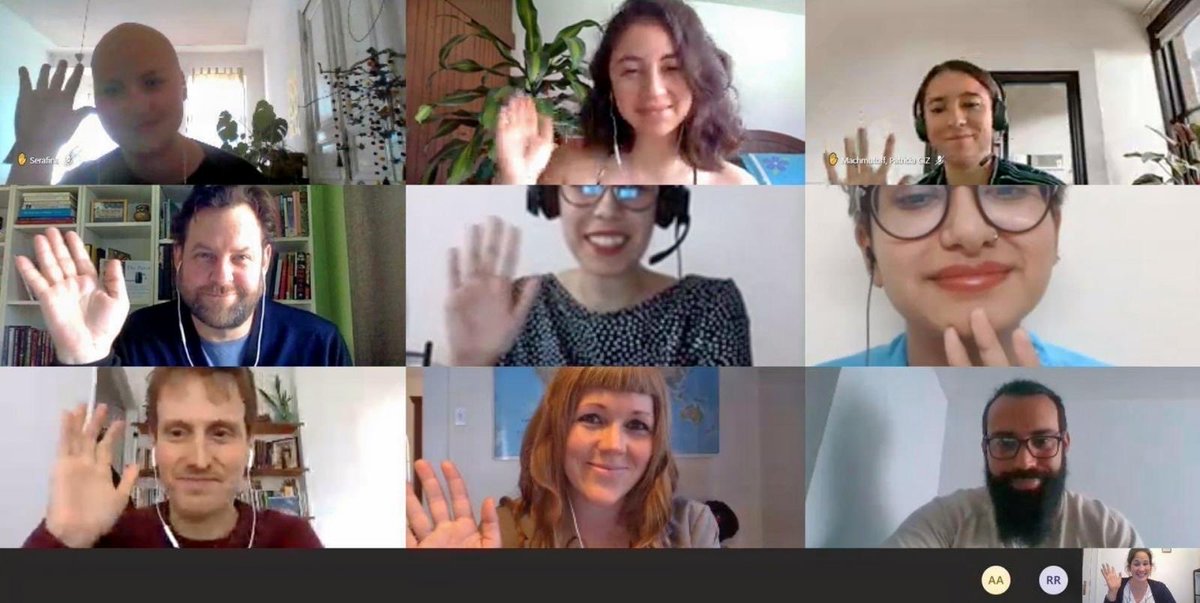 📣 Instead of coming to Berlin this year, some of our #betd2020 Media Fellows met online today to share experiences and ideas on #RenewableEnergy, #GreenRecovery and #journalism. What an inspiring discussion!👏🌍📝 @sharonjriley @krismantarika @utejonmayamTOI @giz_gmbh