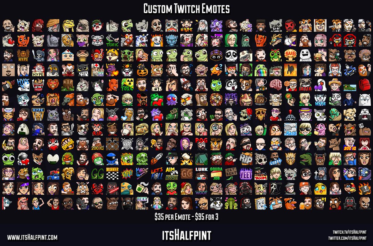 itsHalfpint's tweet photo. Thank you for 1700 twitch followers! 💜

TWITCH EMOTE GIVEAWAY is now live!
3 winners will get a custom twitch emote made for free :)
https://t.co/XwaGtXjfzk

Giveaway ends Friday 12th June!
Comment/RT/Tags welcome!
#twitchemotes https://t.co/9wCTMZUYHF