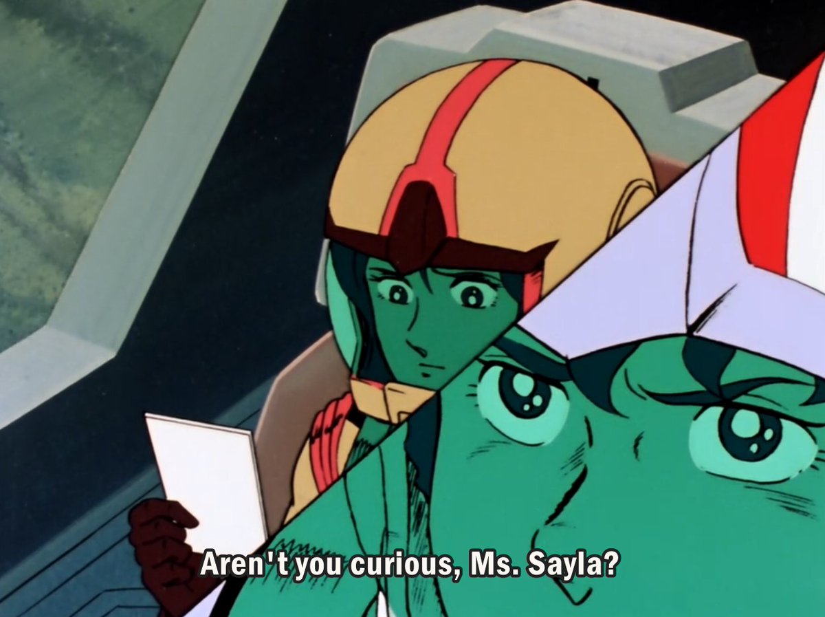 Neither Sayla nor Amuro have ever obeyed an order in their whole entire lives and they aren& #39;t about to start now