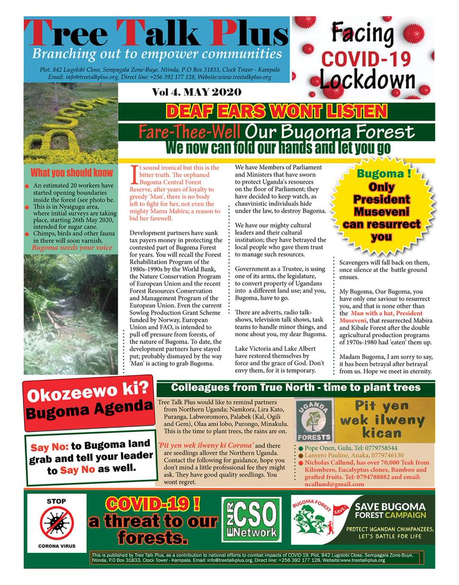 #savebugomaforest, #kagutaMuseveni