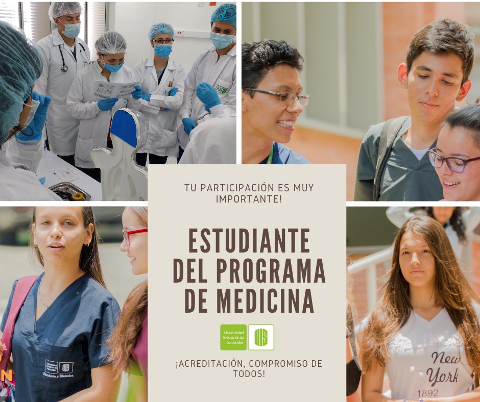 escmeduis's tweet photo. #EstudianteMedicina👉🏻Lo invitamos a q se vincule al proceso d renovación d la acreditación d alta calidad del Programa d Medicina; próximamente se hará el lanzamiento d las encuestas. Esperamos su valiosa participación.
¡Acreditación, compromiso de todos!
#ProgramadeMedicina
#UIS https://t.co/4HMYCPnkmw