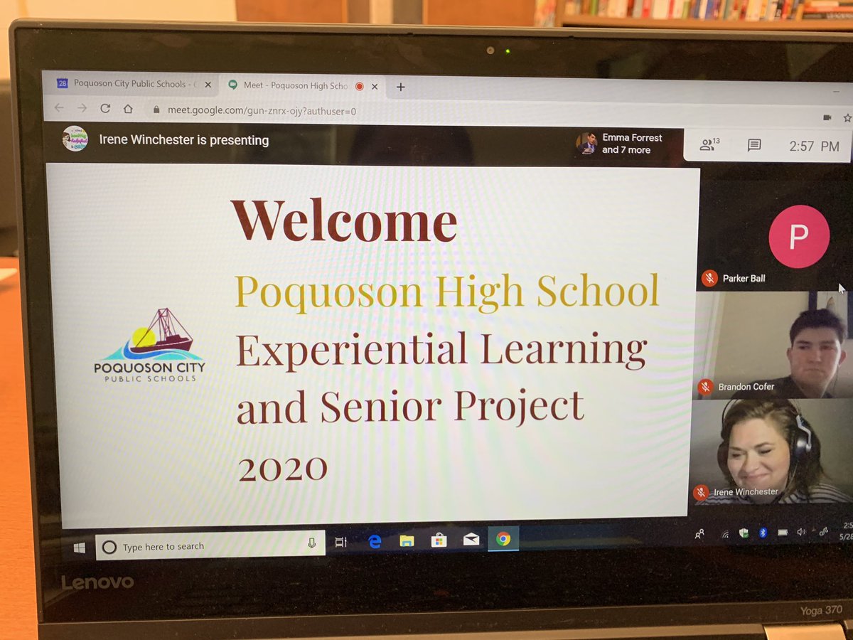 PoquosonHS's tweet photo. Kudos to all of our Experiential Learning and Senior Project students for incredible culminating presentations! Thank you to our community members and @WinchesterPHS for making these programs successful! #OneTeamOneDream https://t.co/KSKbAtDk9n