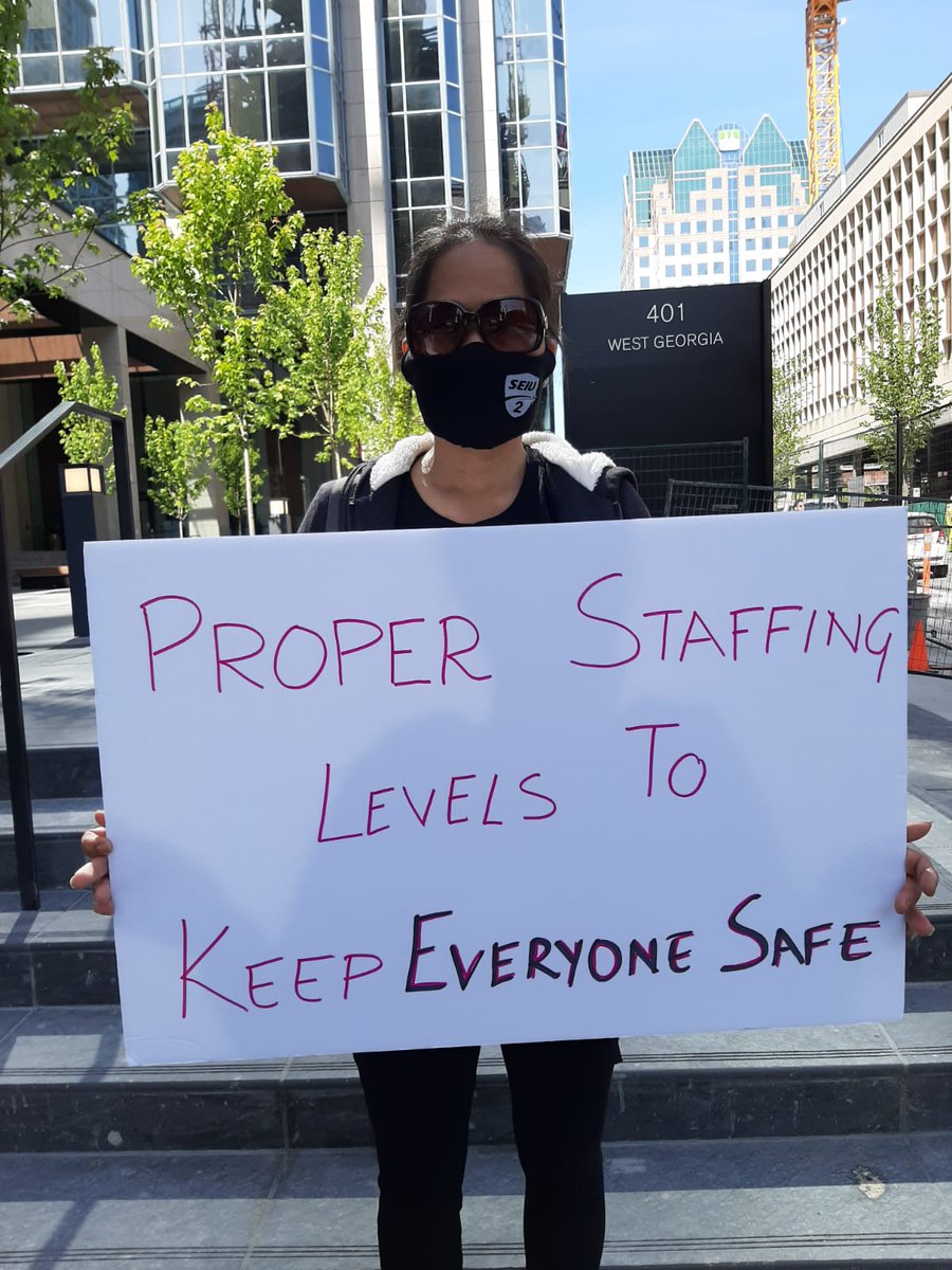 J4JL2's tweet photo. .@BeeCleanCanada has been fighting tooth and nail to avoid providing our members with a fair wage and safe working conditions. Bee-Clean workers receive ZERO sick days in BC. Bargaining starts tomorrow and we will not back down until our demands are met. #InvisibletoEssential https://t.co/LPPAQH4Mas