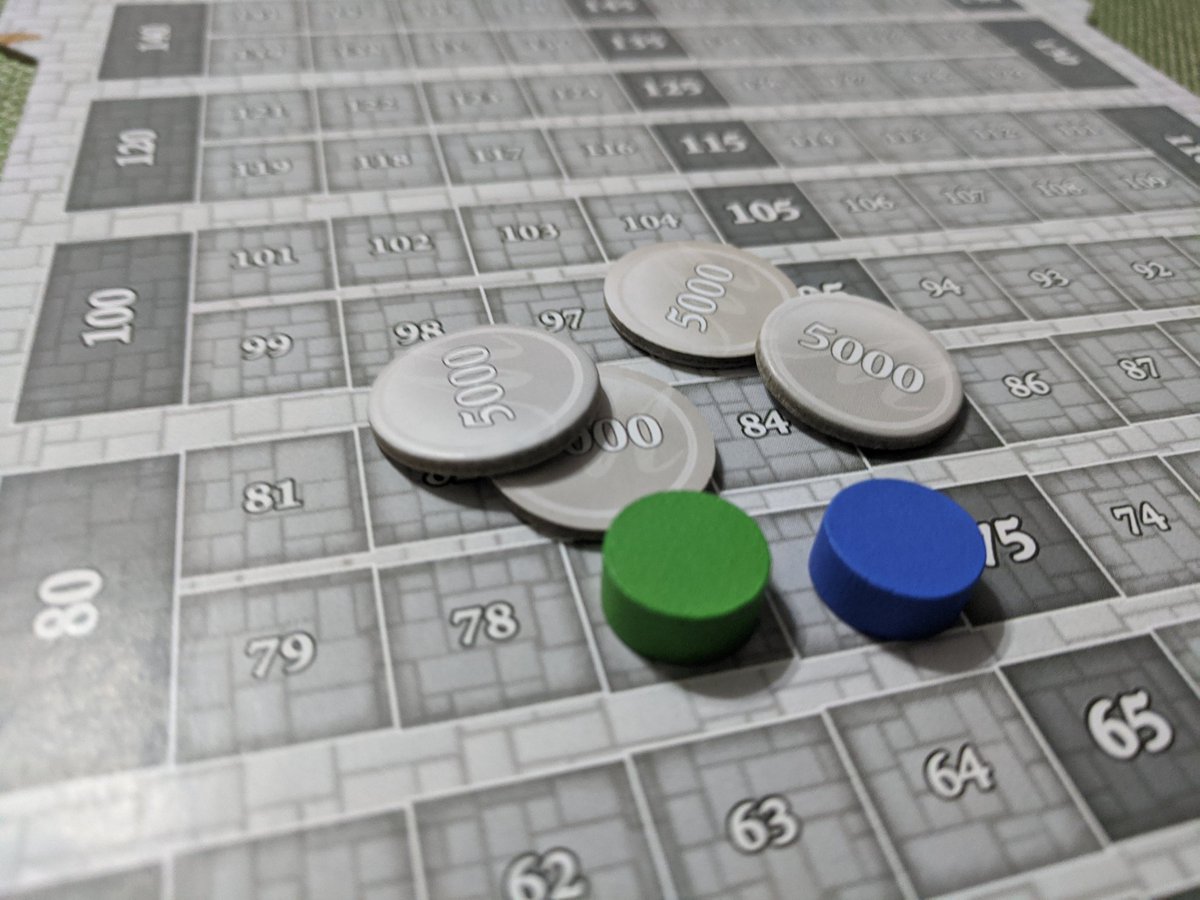 TableTanked's tweet image. Lost @beziergames Castles Of Mad King Ludwig by 1 point. But, wait! I get 2 points for all my coinzzz! #tabletop #boardgames