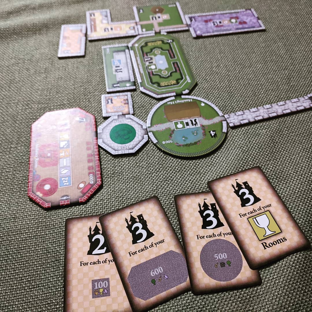 TableTanked's tweet image. Lost @beziergames Castles Of Mad King Ludwig by 1 point. But, wait! I get 2 points for all my coinzzz! #tabletop #boardgames