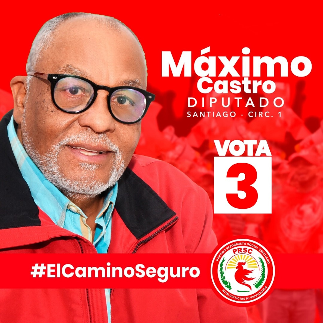 PartidoPRSC's tweet photo. #MaximoCastro candidato a Diputado de Santiago Circ.1, de nuestro Partido #PRSC y aliados en la casilla 3 !VOTA ROJO! Dispuesto a trabajar en equipo para recuperar el camino seguro de nuestro país. #NoEsMomentoDeInventar #ElCaminoSeguro https://t.co/lB0nrYqZ4t