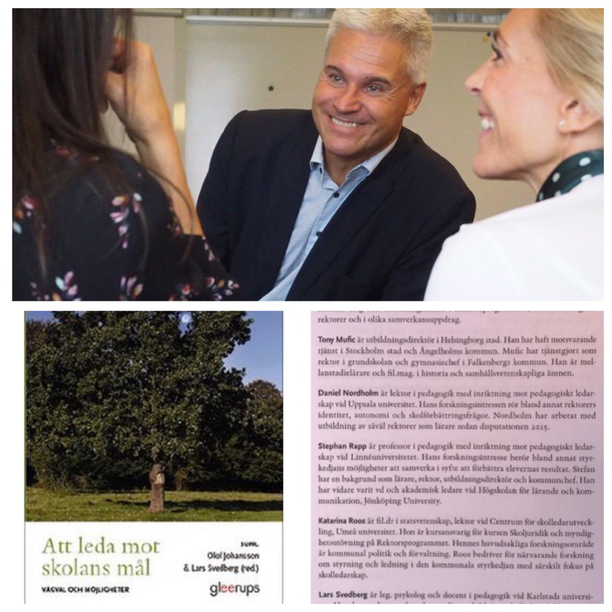 ”I mötet med kollegor formas rektors identitet och här sker också en utveckling av rektorsblicken”. Tredje upplagan släpps den 1/8, skoj att vara medförfattare. gleerups.se/universitet-oc…