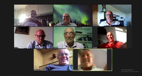 Duo Fraternitates Lodge No 9146 enjoy their first virtual get together.