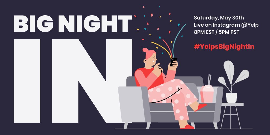 We had such a good time with the first one, we decided to do it again!! ⭐ #YelpsBigNightIn is happening on Saturday, May 30th, and this time we’ll have comedy, music, and even a magician🎩🐇yelp.com/events/brookly…