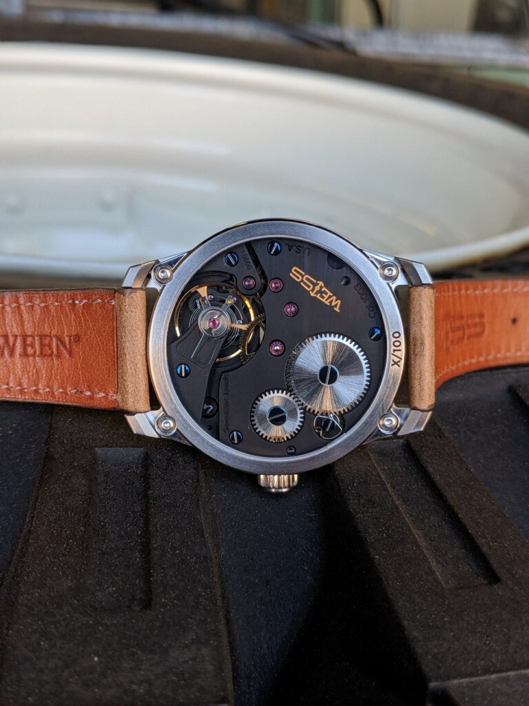 .<a href="/cameronmweiss/">Cameron Weiss</a>’s personal prototype is available <a href="/crownandcaliber/">Crown & Caliber</a>’s Giving Time Auctions and all proceeds raised will go toward <a href="/musicares/">MusiCares</a> COVID-19 relief. Bid today to get a very special piece of our brand history! #weisswatchco #watches