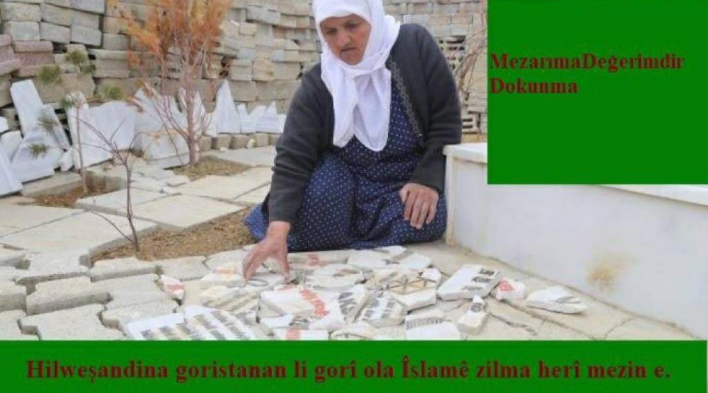 Êrîşên li hemberê goristanan,hemû ol û bawerîyan de qedexe ye û sûçeke mezine. Li dijê oldarî û mirovahiyê ye.

Tüm inanç ve dinlerde,insanlık tarihinde mezarlıklar mutlak dokunulamaz alanlardır.
#MezarlaKavgaOlmaz