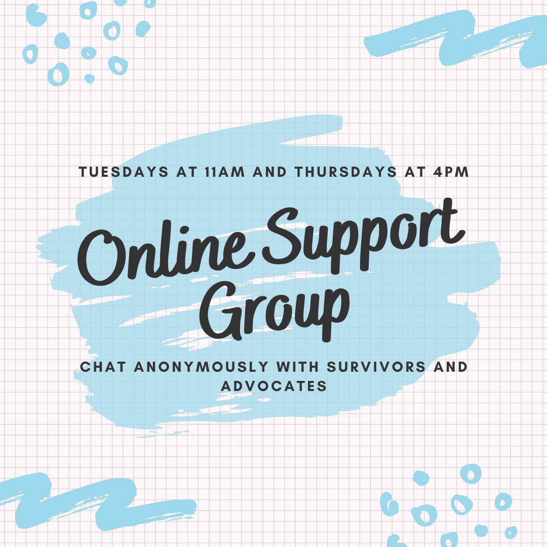 Our online support group will start in one hour! To join the group, please go to affiliate.rainn.org/helproom/theca…