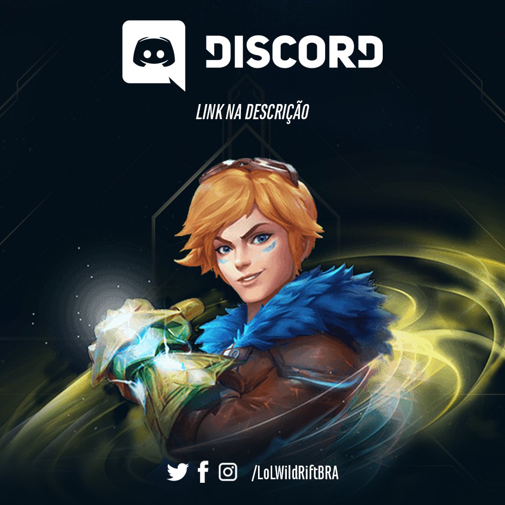 Iou, eu criei um grupo no Discord pra jogar wild rift com ou sem