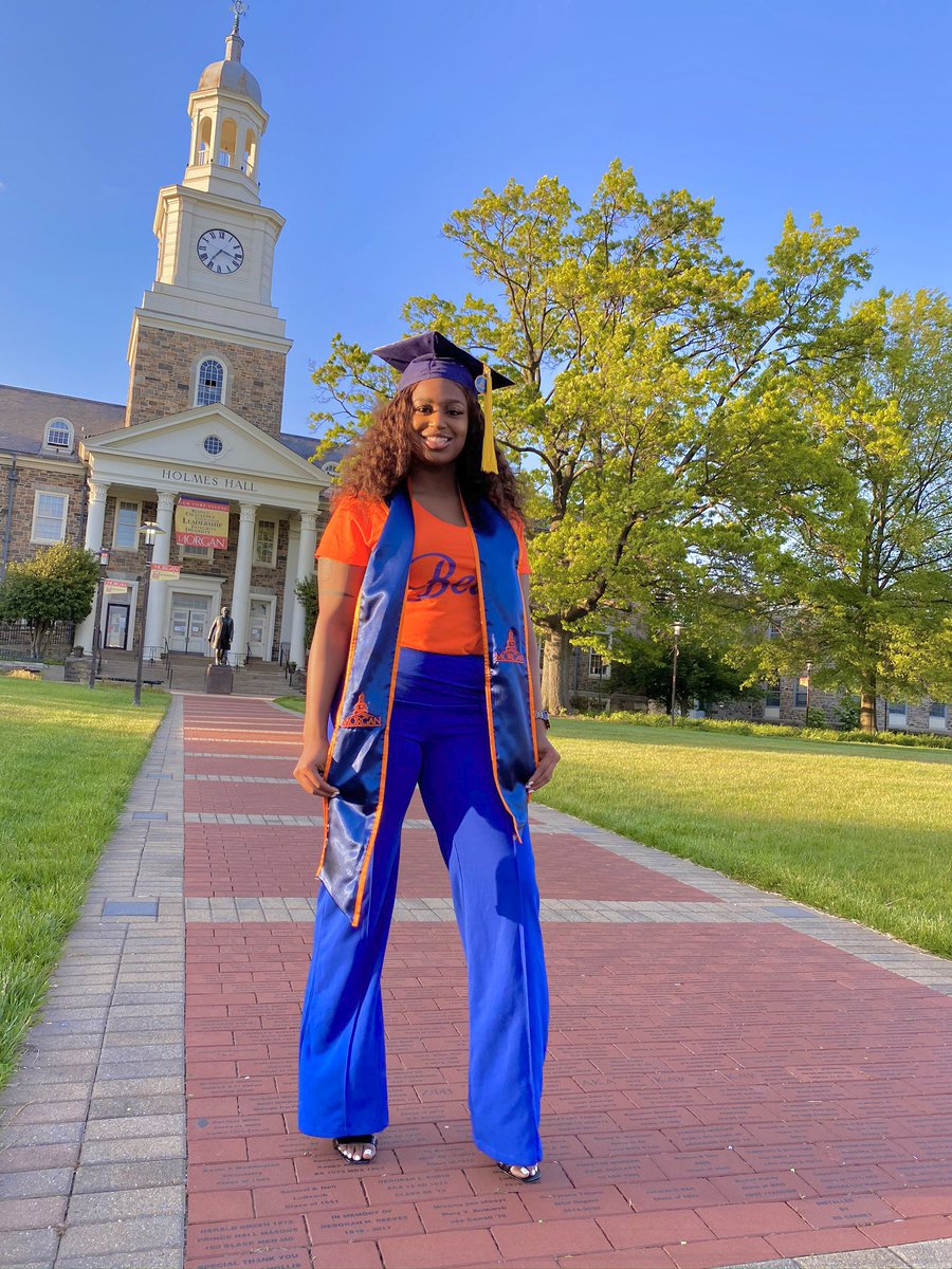EboneeKnight's tweet photo. B.S. Strategic Communication 🧡💙 Thank you Morgan State 🤞🏽 https://t.co/QsS6wr88YG