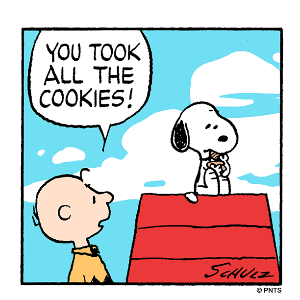 Snoopy's tweet photo. That someone in your house who eats all the cookies 🍪 https://t.co/hgABs0sJUz