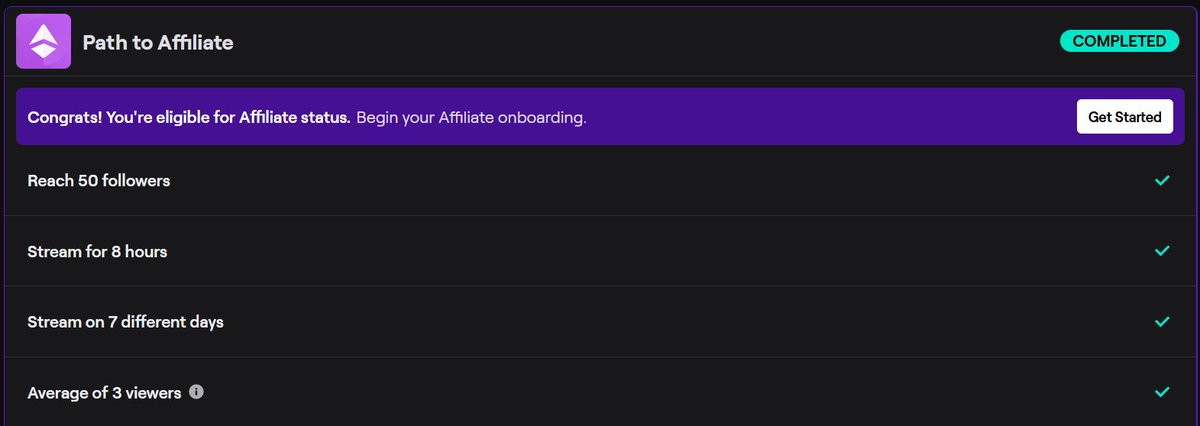 BroadwayStream's tweet photo. We hit Twitch Affiliate on the Stream Team Channel!🙀 https://t.co/un1i000Rg8