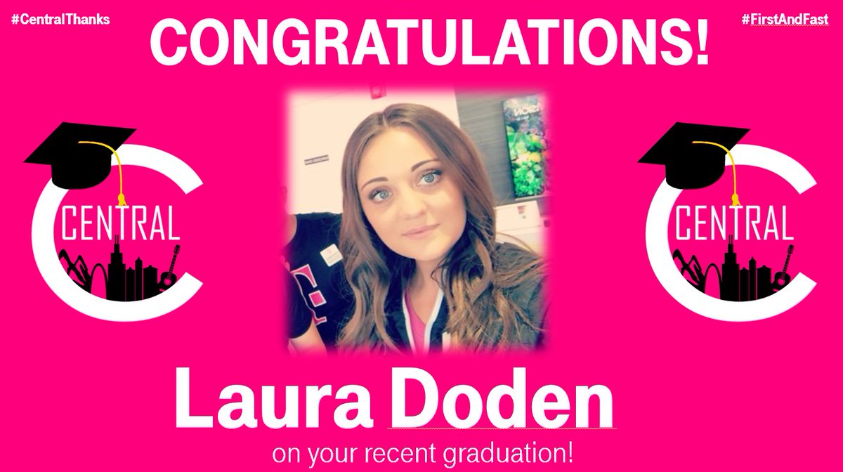 ANNOUNCEMENT.....I am very proud of Laura, RSM @ G&M, for all the hard work she put in to juggling work, home, being a mom, AND SCHOOL! Congratulations on your recent graduation! You worked hard for that diploma and the Magenta family celebrates YOU! #CentralThanks #FirstAndFast
