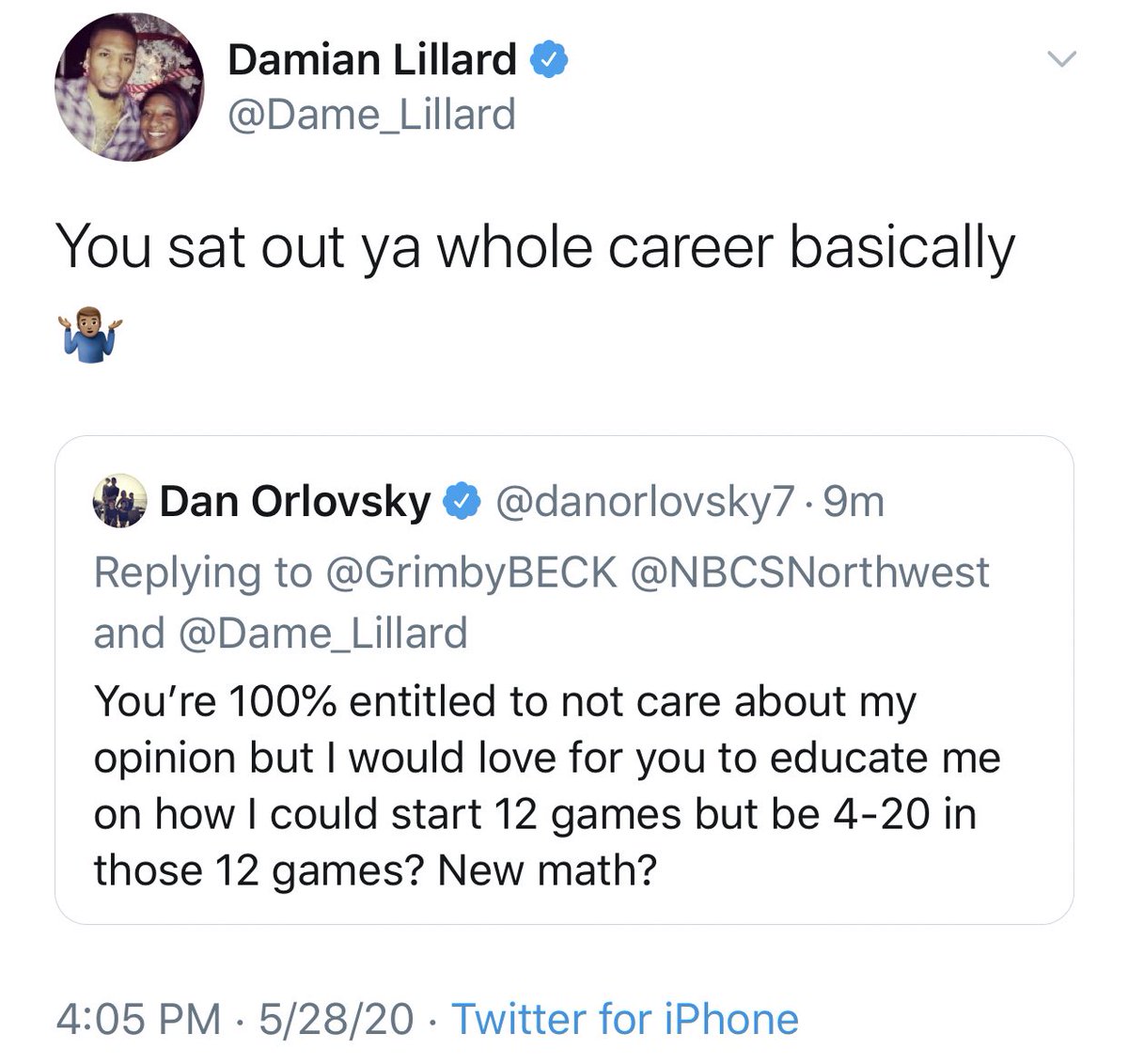 damian lillard twitter