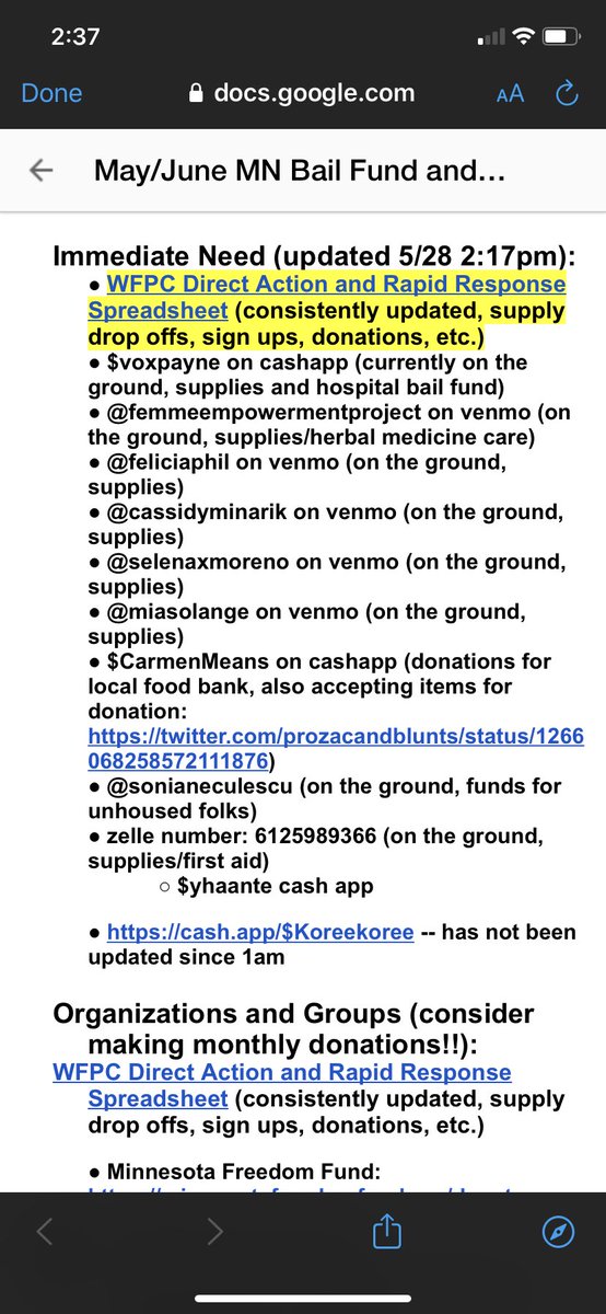 If you are not able to protest, there are resources available to aid protesters on the ground now.  https://minnesotafreedomfund.org/donate  feel free to add more.