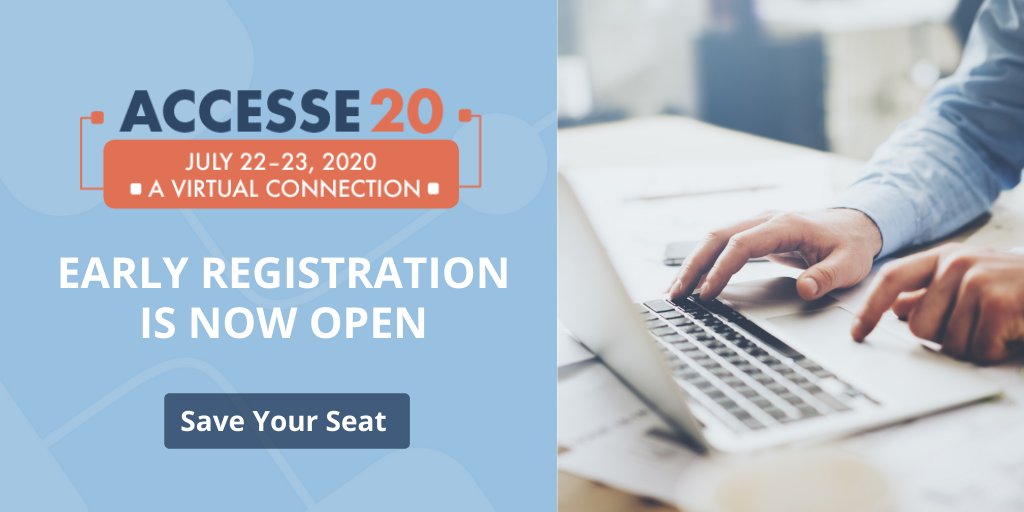 CESSEorg's tweet photo. Registration for ACCESSE20: A Virtual Connection on July 22-23 is now open! Explore education sessions designed for staff leaders of #STEM societies & discover best practices & methodology for #association management. Sign up now for the early bird rate: https://t.co/trhEHffYLR https://t.co/Wt1vLuOYck