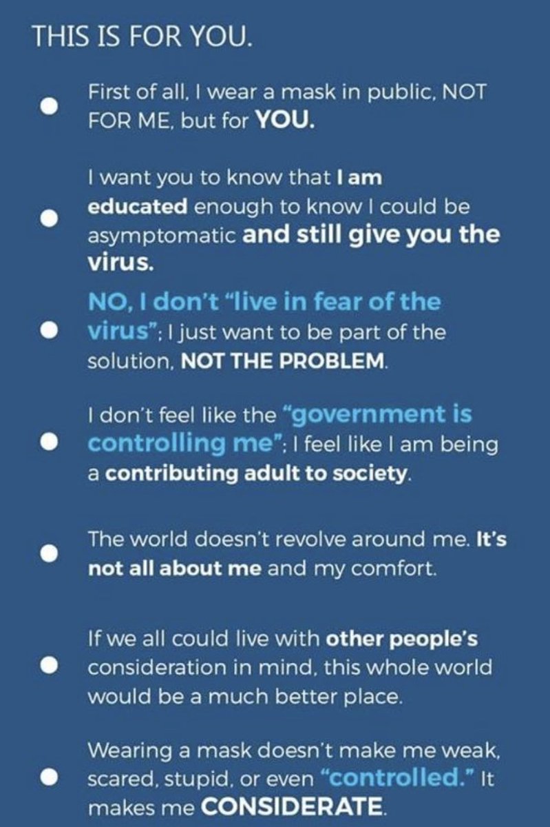 MarisEnsing's tweet photo. @GMC just went to TustinGMC to get our car. Don’t go there, it is not safe until this is fixed
1. Coronavirus is REAL - organize contactless in and out
2. Real men wear masks. See image included. I am respectful to you. Be respectful of me
3. 6’ distance is minimal. 2’ is DUMB https://t.co/3plniVMpog