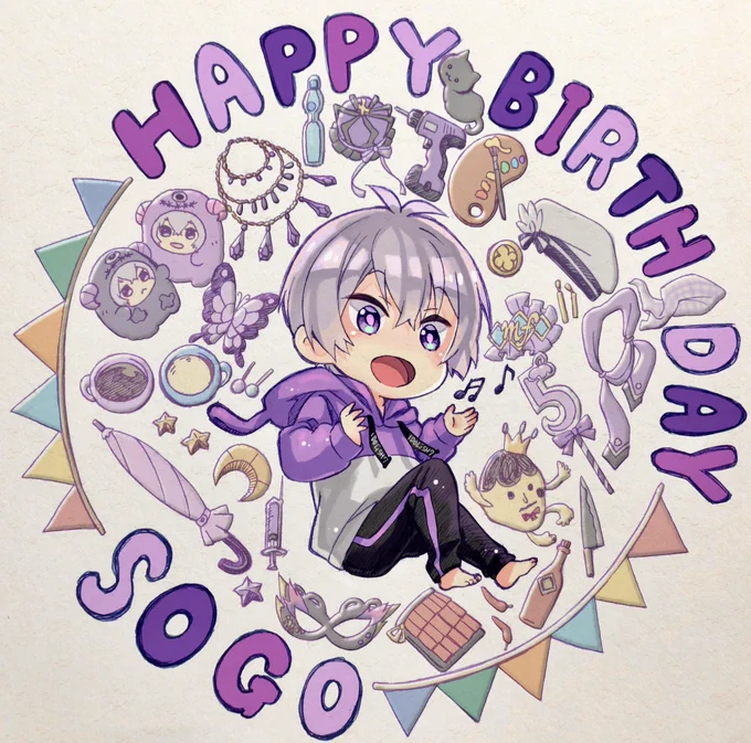 そーちゃんの誕生日絵環くんの時と対になるように作りたかったので揃えられて良かった✨?? 