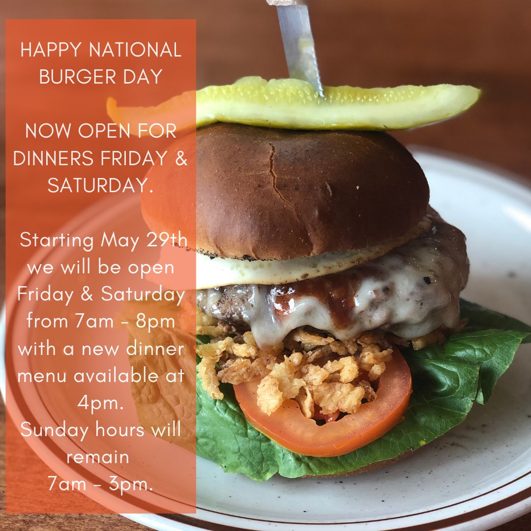 Dinner is ready, the tables are set. 
Join us as we take our biggest step yet! We can't wait to see you all tomorrow. 
#NationalHamburgerDay