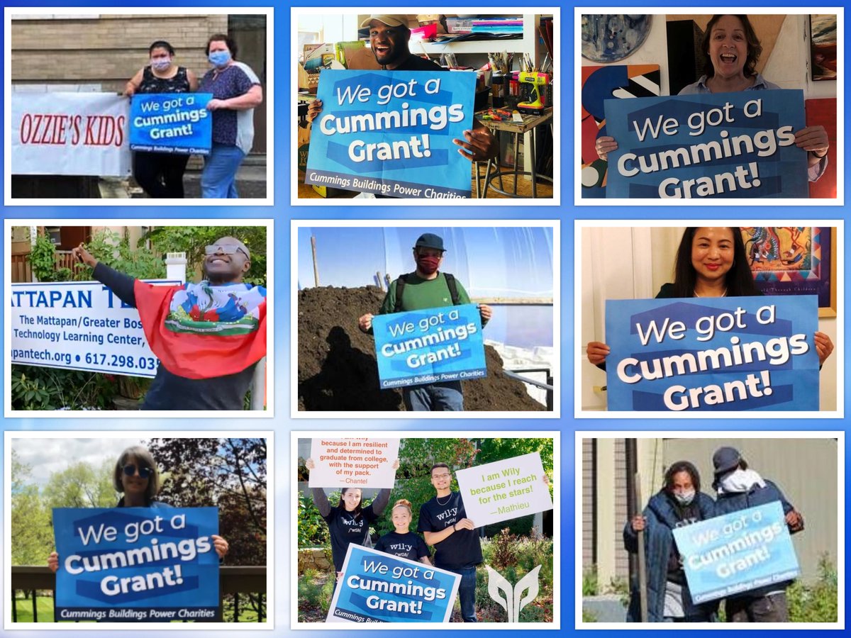 This #ThankfulThursday is dedicated to our friends at <a href="/projhomeagain/">ProjectHomeAgain</a>, @mattapantech1, <a href="/HarborCOV/">HarborCOV</a>, <a href="/TheWilyNetwork/">The Wily Network</a>, @RawArtWorks, <a href="/ufiboston/">Urban Farming Institute 🍅🥕🍆🥒</a>, and Ozzie's Kids. Thank you all for sharing the news about the #CummingsGrant!