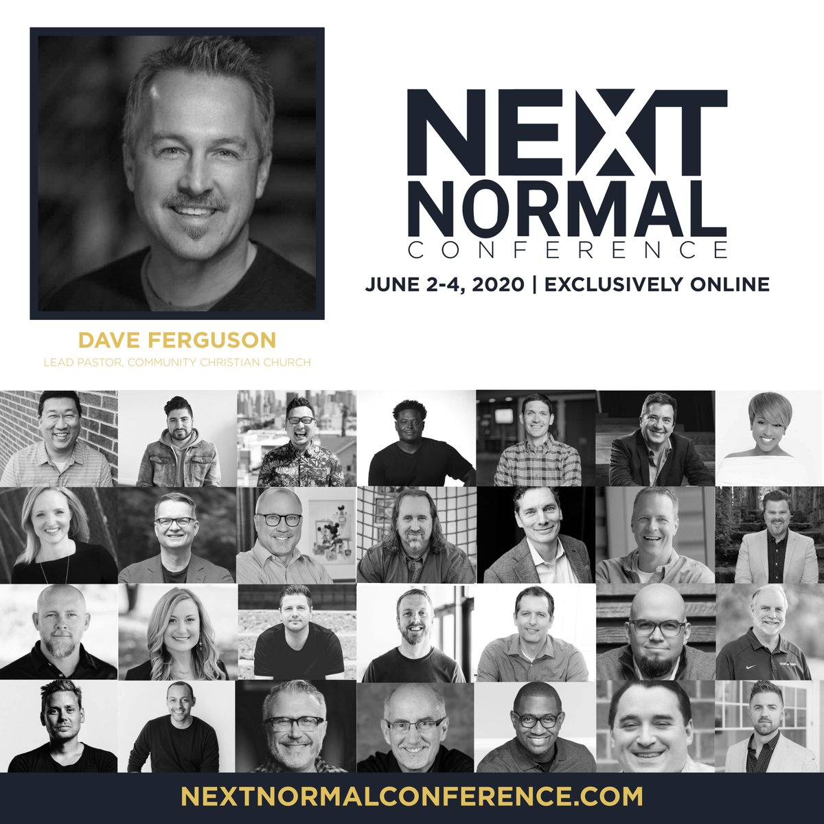 daveferguson's tweet image. Getting your church fully online took a lot of work, but now there are 1,001 other decisions that you need to make. Join me at the NEXT Normal Conference as we navigate what’s NEXT for your church.  nextnormalconference.com #NEXTNormalCon