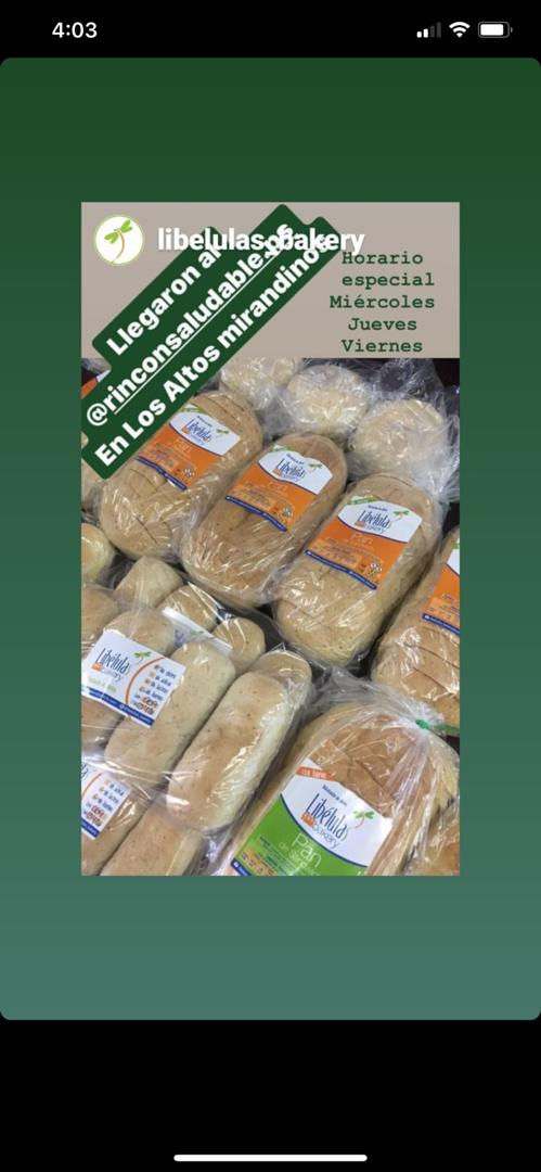 Llegaron los panes sin gluten sin huevo sin leche