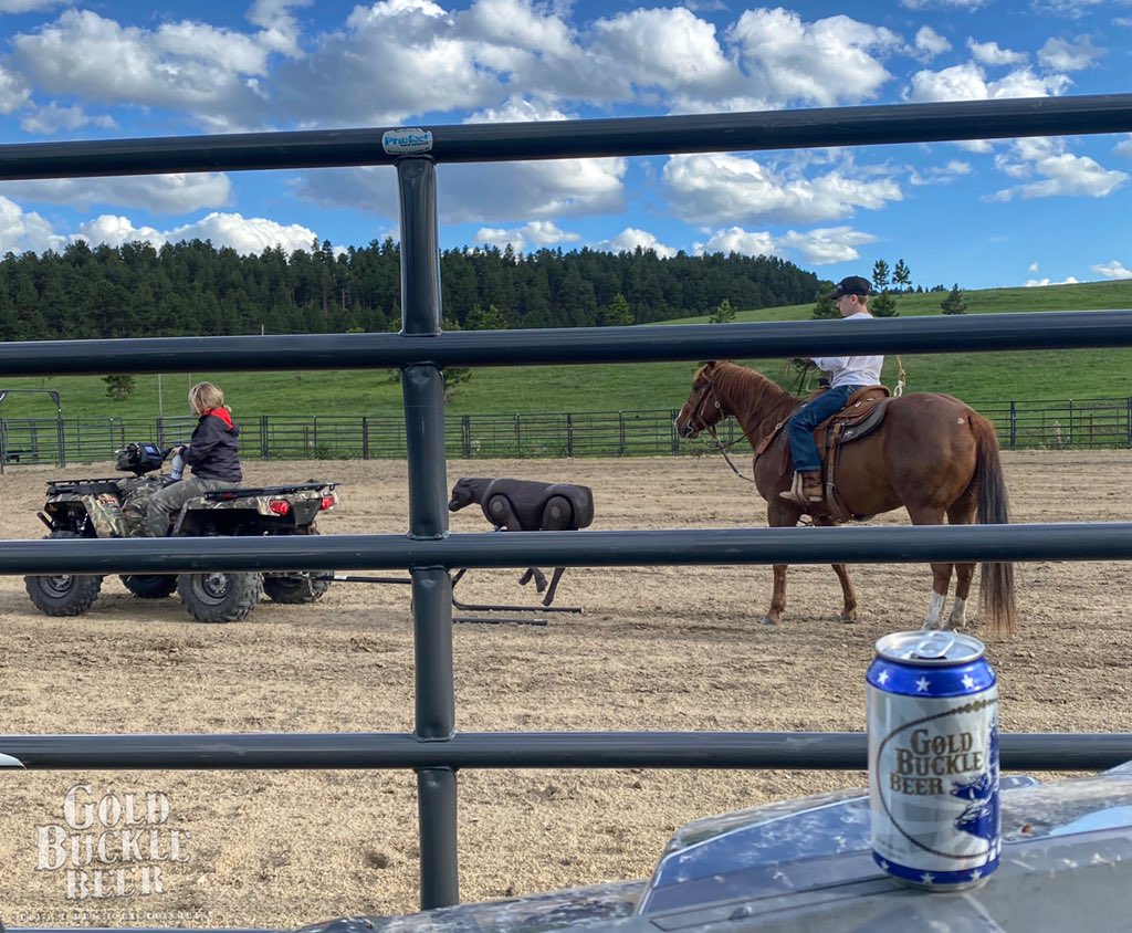 Making your better half drive the roping dummy so you can enjoy a Gold Buckle. #GoForTheBuckle #GoldBuckleBeer ⠀⠀⠀⠀⠀⠀⠀⠀⠀
•⠀⠀⠀⠀⠀⠀⠀⠀⠀
•⠀⠀⠀⠀⠀⠀⠀⠀⠀
•⠀⠀⠀⠀⠀⠀⠀⠀⠀
#DrinkResponsibly #Beer #Brewery #MadeInAmerica #Beerstragram #Rodeo #Cowboy